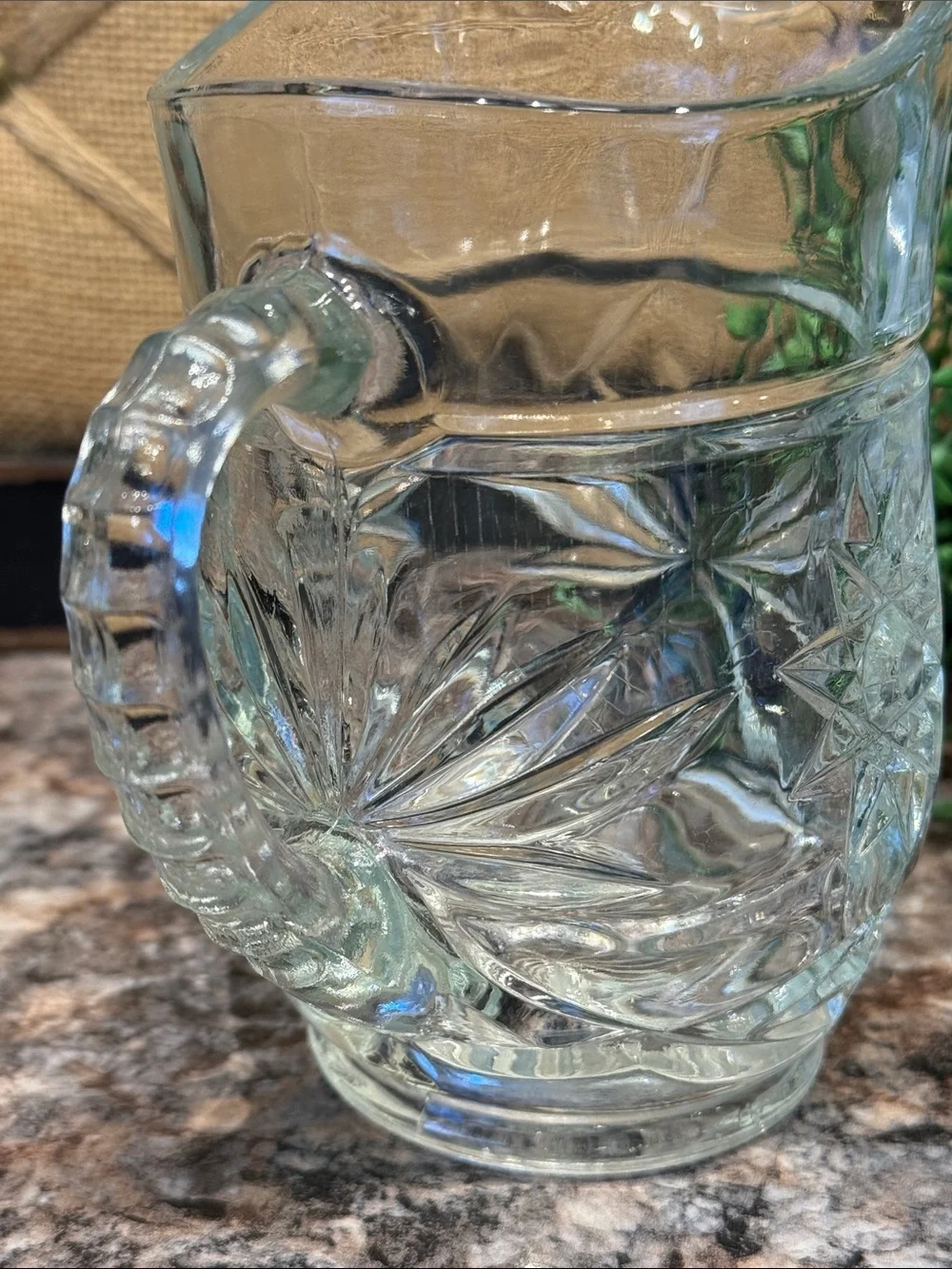 Vintage Anchor Hocking Glass Star Creamer - Classic Home Dining